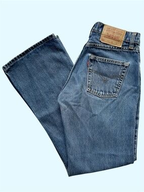 Vintage Y2K Levi’s 26x30 511 Button Fly Flare Denim Jeans Medium Wash Stamp 217